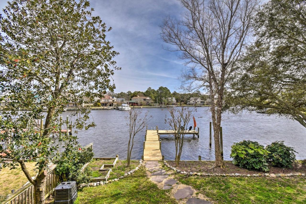 High-End Canalfront Paradise With Dock And Kayaks! Kill Devil Hills Dış mekan fotoğraf